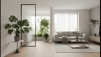 Biophilic Apartments Balance Greenery With Clear Surfaces And Easy Movement