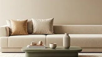 Beige, Sand, Earthy Green Palettes Dominate Urban Living Rooms