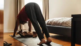 Surprising health benefits of downward arm reaches