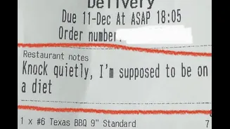 Customer Orders Pizza With ‘Knock Quietly, I Am Supposed To Be On A Diet’ Request: ‘Your Secret Is Safe With Us’