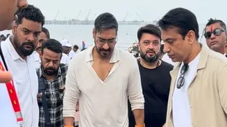 Ajay Devgn Joins Clean-Up Drive At Mumbai's Juhu Beach After Ganesh Visarjan - Watch