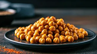 Your Evening Cravings Sorted With Spicy Baked Cumin Crunchy Chickpeas