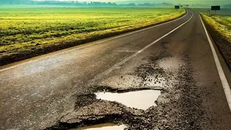 Bio engineered binders in self healing asphalt help repair rainy season city potholes