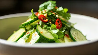 Chilli Garlic Cucumber Salad Is A Fresh Kitchen Favourite