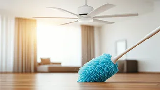Effortless Ceiling Fan Cleaning: Tidy Up from the Ground Up!