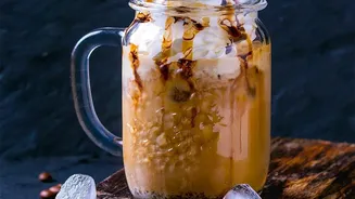 Frothy Instant Coffee Adds A Café-Style Layer Without An Espresso Machine Puts Biscoff Iced Latte Mixes Caramelised Spread With Coffee And Cold Mil...