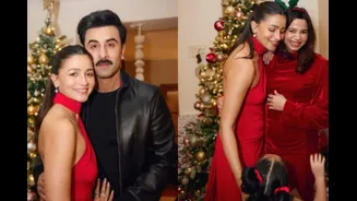 Alia Bhatt Holds Ranbir Kapoor Close, Smiles At Raha At Family Christmas Dinner 'Wrapped In Love'