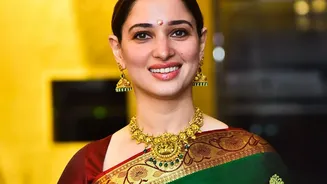 How To Accentuate Simple Silk Sarees Using Classic Statement Temple Jewellery Accents