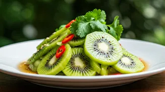This Savory Kiwi Salad With Chili Is Elite