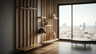 High Rise Cats Love These Specialized Vertical Wall Shelves