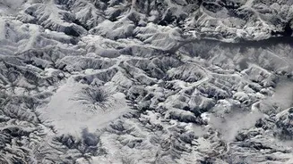 Jessica Meir posts Northern Patagonia Icefields photo taken from ISS