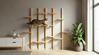 Maximize Small Spaces Using Multi Tier Vertical Cat Wall Bridges