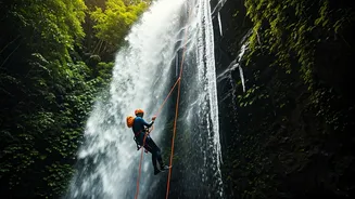 Ready To Climb Down A Waterfall?