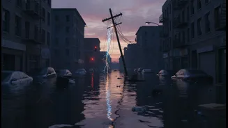 Beyond ordinary rainwater, Flooded-Street Electrical Hazards highlight commuter safety, home electrical checks and emergency response