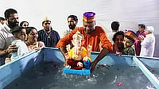 Raigad Ganesh Visarjan 2026: 13,597 Idols Set For Immersion As 2,800 Police Personnel, 28 Drones Deployed Across Procession Routes