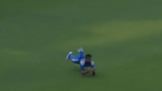 Prince Yadav pulls athletic catch to dismiss Rashid Khan in India vs Afghanistan 3rd ODI