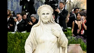 O look mais perturbador do Met Gala 2026? Heidi Klum vira escultura viva