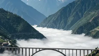 Jammu-Baramulla Rail Travel Combines Himalayan Scenery With the Chenab Bridge