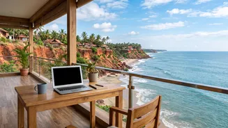 Quiet Cliffside Stays In Varkala Offer High Speed Workspaces For Digital Nomads