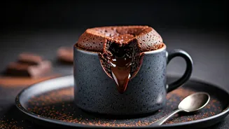 This Quick Double Chocolate Lava Mug Cake Is Magic