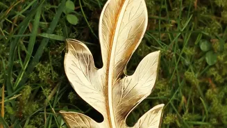 The Appeal of Gold Leaf Lies in Its Irregular Hand-Applied Finish