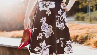 Ponte-knit skater skirts: A winter wardrobe staple