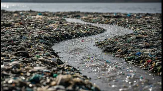 How Storm Runoffs Transport Fragmented Synthetics From Landfills Into Drinking Inlets