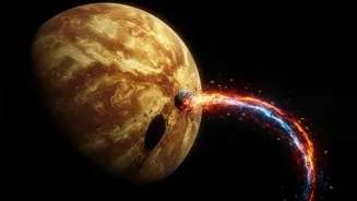 Venus Lost Moon: A More Accurate Reading Starts With The Fact That Simulations Suggest Venus's Slow Rotation Could Have Pulled A Former Moon Back I...