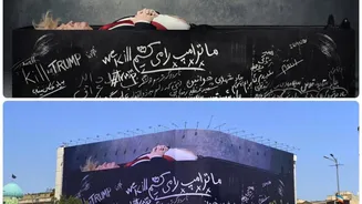 Iran Unveils Chilling 'We Will Kill Trump' Billboard, Escalates Psychological Warfare