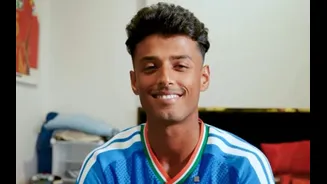 [WATCH] Suryansh Shedge's heartwarming reaction after donning India jersey for the first time