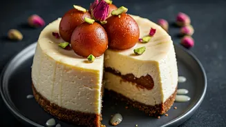 Fusion Dessert Goals Start With Gulab Jamun Cheesecake