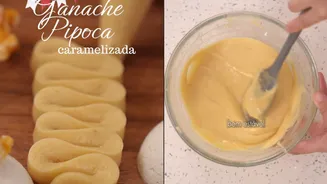 Ganache de pipoca caramelizada