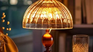 Creative ways to turn waste glass bottles into vintage-style desk lamps and ambient lighting