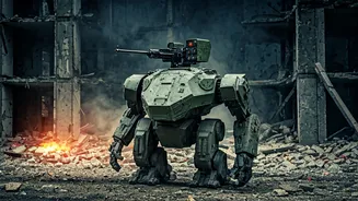 Robotic Warfare: Ukrainian Robot's Stand Against Russians