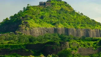 Exploring the ancient ruins of Skandagiri fort during an early morning sunrise weekend trek near Bengaluru