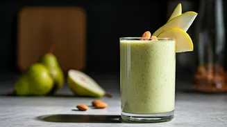 Revitalize Your Mornings: The Quick & Healthy Pear Almond Smoothie