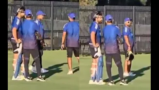 Rohit & Gauti involved in long chat, clip surfaces