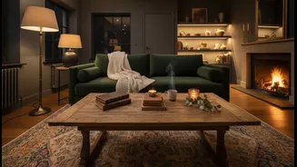 Layering Lighting And Textures Can Transform Ordinary Living Rooms