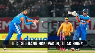 ICC T20I Rankings: Chakravarthy remains at the top, Tilak Varma jumps two places to fourth