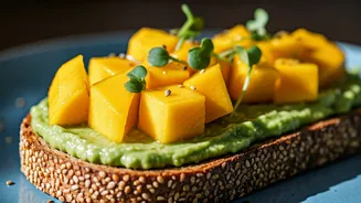 Summer Mango Twist: Elevate Your Avocado Toast with Sweet Alphonso Mangoes!