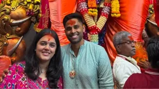 WATCH: Suryakumar Yadav visits Lal Bagh Cha Raja; prays for future and shares previous years insights