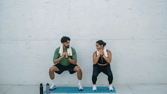 Strengthen your core with wall sits
