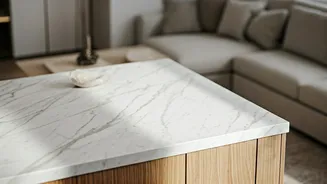 Natural Stone Surfaces Add Organic Luxury Vibe To Apartments