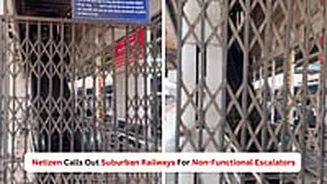 'Biggest Failures': Netizen Calls Out Mumbai Suburban Railways For Non-Functional Escalators