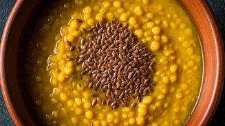 Affordable Nutrient Boost Secret Blend Crushed Flaxseeds Into Hot Dal