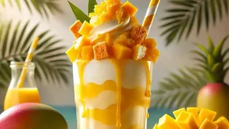 How to make creamy mango shake with ice cream this summer