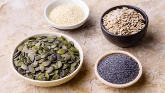 Sesame seeds v/s sunflower seeds: Which has more calcium?