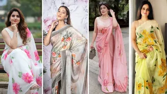 Summer floral saree styling: Easy ideas to stand out at office, brunches and weddings