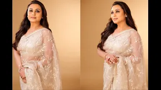 Rani Mukerji Celebrates Three Decades In Cinema In A Perfectly Poetic White Saree