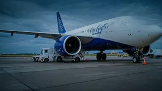 Kolkata Airport Incident: Catering Truck Collides with Parked IndiGo Aircraft Engine